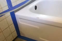 Reglazed Bath - During Process