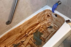 Refinished Bathtub - During Process