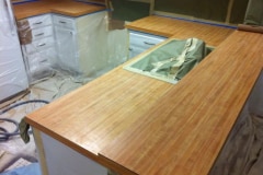 Kitchen Wooden Countertop Refinish