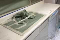 Refinished Kitchen Sink Countertop - Before