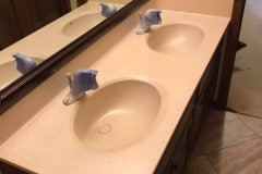 Dual Sink Countertop Refinished - After