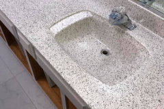Bathroom Sink Counter Refinish - During