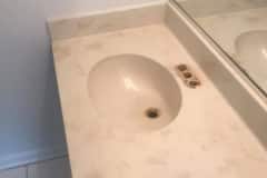 Refinished Bathroom Countertop - During