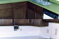 Green to White Countertop Refinish St Charles IL - Before and After