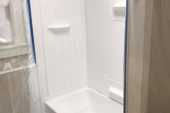 Fiberglass One Unit Refinished White Bath - During
