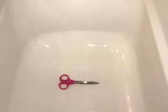 Fiberglass White Bathtub After Refinishing