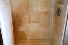 Fiberglass One Unit Bathtub Damage Before Repair