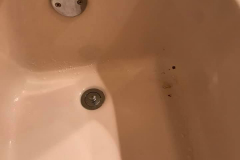 Reglazing Fiberglass One Unit Bathtub - Before