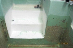 Baptismal Fiberglass Step Repairs St Charles - Before