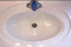 White Bathroom Sink Refinished