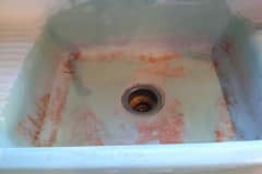 Before Kitchen Sink Refinishing