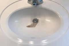 Bathroom Sink Before Refinishing