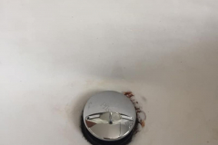 Sink Drain Before Refinishing