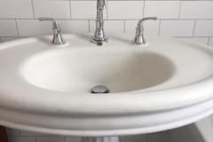 Bathroom Sink Refinish - White