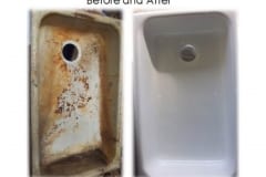 Sink Refinishing St Charles IL - Before and After